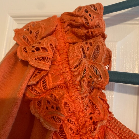 Anthro Pilcro Eyelet Ruffle Top - Picture 7 of 7